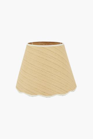 Letterly Scallop Lamp Shade, 19x25cm
