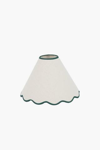 Scallop Edge Lamp Shade, 24x31cm