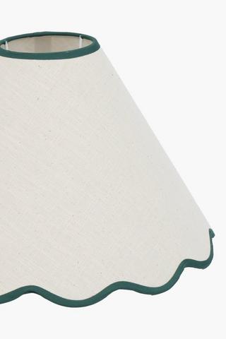 Scallop Edge Lamp Shade, 24x31cm