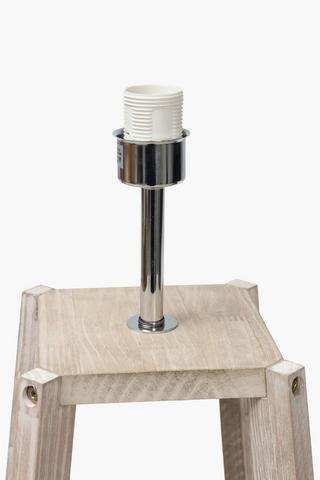 Wooden Shelf Standing Lamp Set, E27