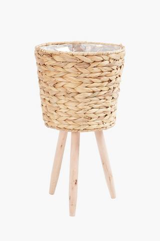 Pleated Standing Planter, 23cm