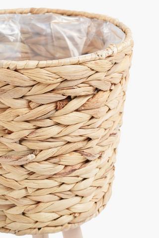 Pleated Standing Planter, 23cm