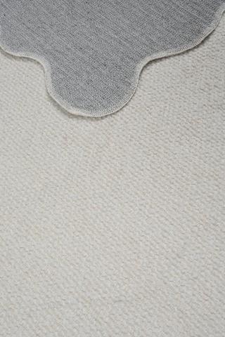 Boucle Scalloped Rug, 120x180cm