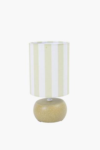 Ceramic Stripe Palms Lamp Set, E14