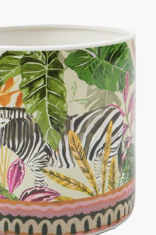 Sandburg Zebra Planter, 18x18cm