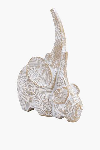 Elephant Mom And Baby Statue, 15x20.5cm