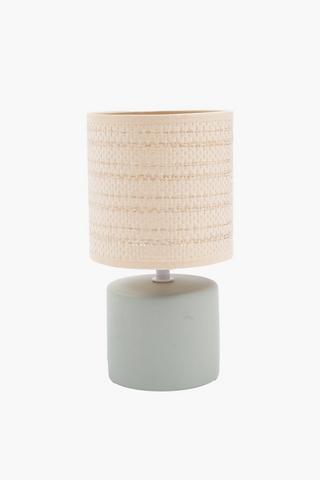 Raffia Ceramic Lamp Set, E14