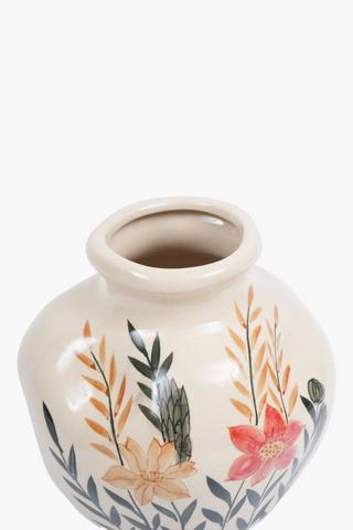 Hand Painted Ceramic Vase, 21x23cm