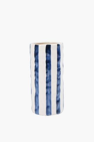 Stripe Cylinder Vase, 25cm