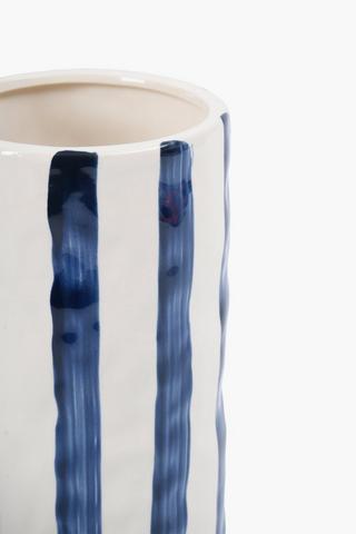 Stripe Cylinder Vase, 25cm