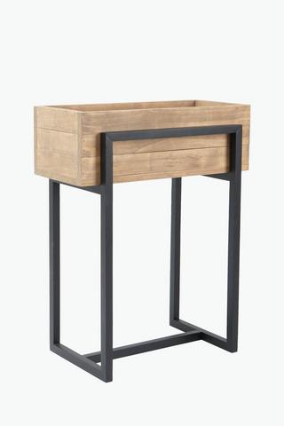 Standing Rectangle Wooden Planter, 46x64cm