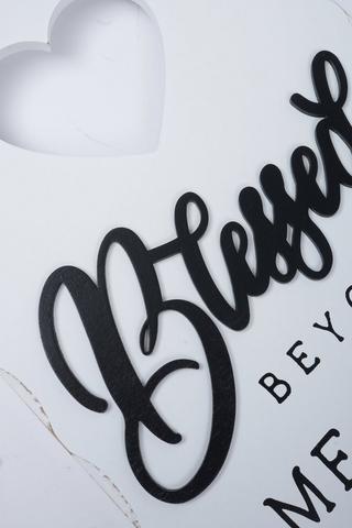 Blessed Beyond Measure Sign, 20x30cm