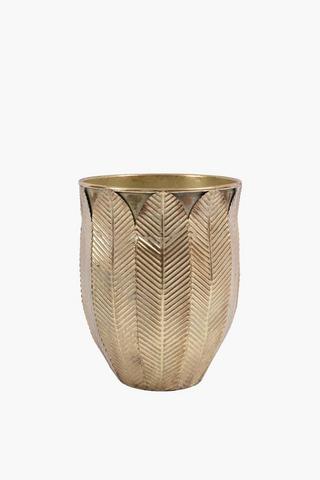 Metallic Island Planter, 29x37cm