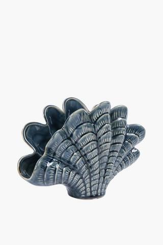 Ceramic Clam Vase, 20x28cm