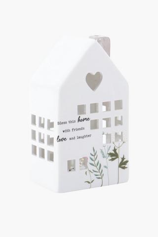 Floral Led Decor House, 7.5x13cm