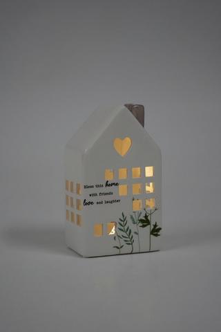 Floral Led Decor House, 7.5x13cm
