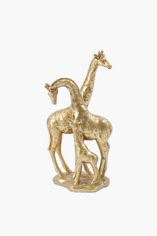 Giraffe Family Statue, 15.5x31cm