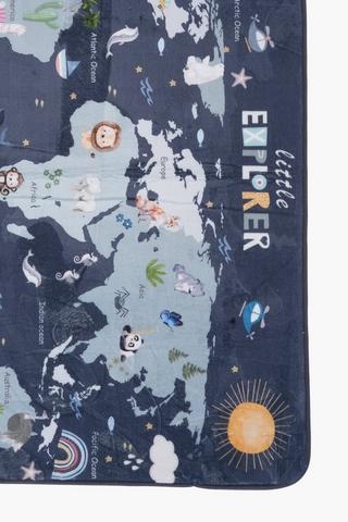 Worldmap Rug, 70x110cm