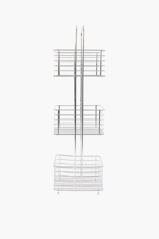 Chrome Utility Storage Tower