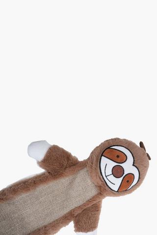 Linen Crinkly Sloth Pet Toy