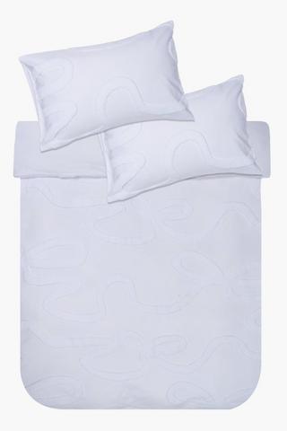 Soft Touch Tufted Bow Duvet Cover Set