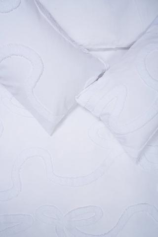 Soft Touch Tufted Bow Duvet Cover Set
