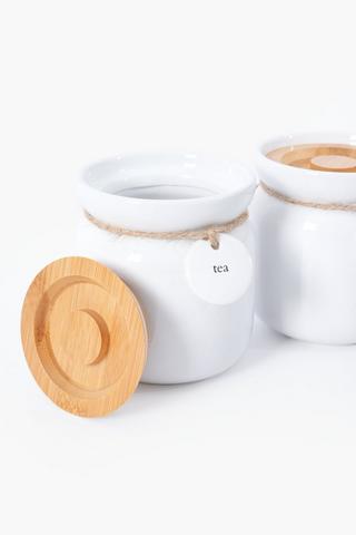 Set Of 3 Ceramic Canister Set