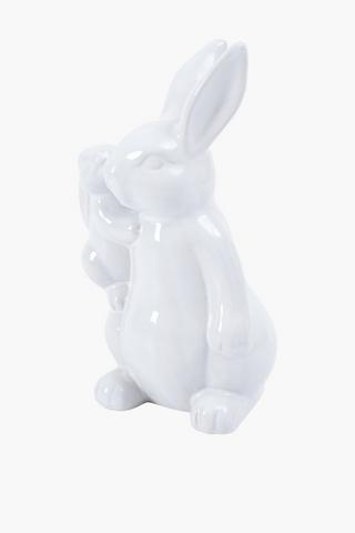 Mom And Baby Bunny Statue, 11x23cm