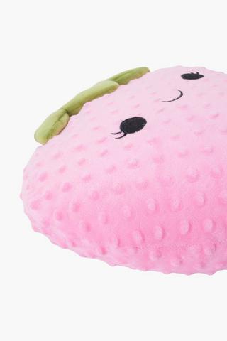 Shaped Strawberry Bobble Cushion