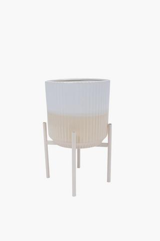 Standing Glazed Planter, 21x50cm