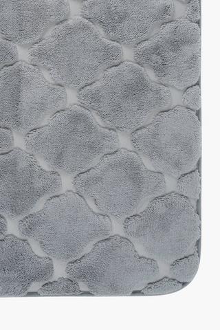 2 Piece Damask Foam Bath Mat Set