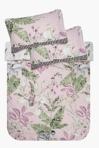 Polycotton Sandburg Botanical Reversible Duvet Cover Set