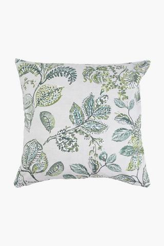 Printed Lulu Leaf Scatter Cover Only, 60x60cm