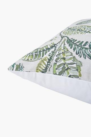 Printed Lulu Leaf Scatter Cover Only, 60x60cm