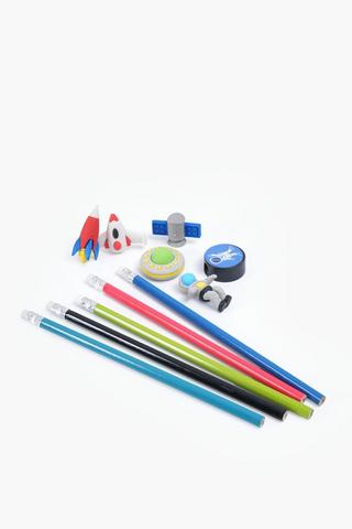 Shark Station Rubber And Pen Set