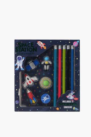 Shark Station Rubber And Pen Set