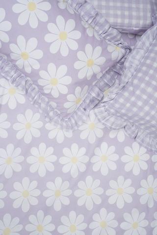 Polycotton Addison Floral Frill Reversible Duvet Cover Set