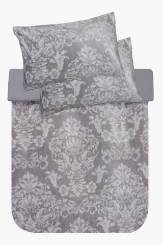 Velveteen Damask Duvet Cover Set