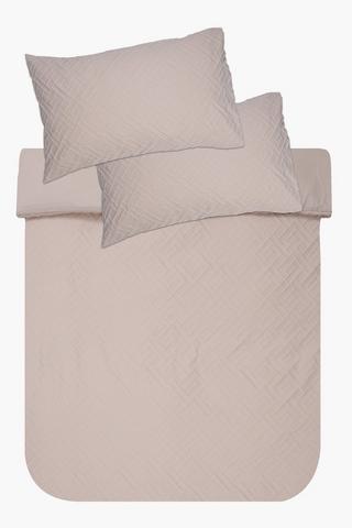 Soft Touch 3d Geometric Duvet Cover Set