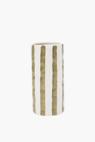 Stripe Cylinder Vase, 25cm