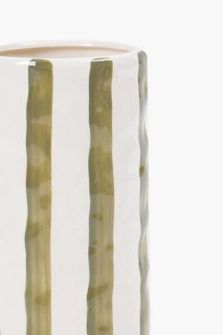 Stripe Cylinder Vase, 25cm