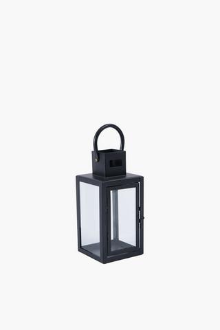 Urban Metal And Glass Lantern, 23cm