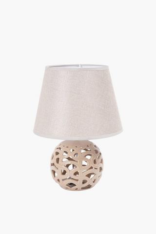 Cut Out Ceramic Lamp Set, E14