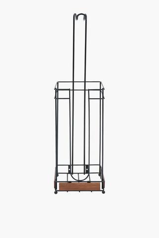 Elsa Wooden Powder Coated Toilet Roll Holder