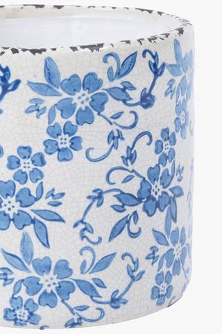 Delft Ceramic Planter, 19cm