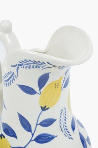 Lemon Leaf Jug Vase, 16x21cm