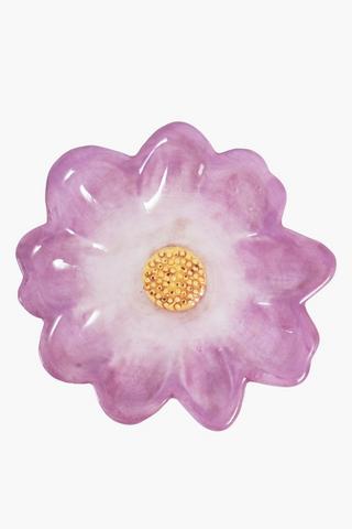 Flower Candle Plate, 13x2cm