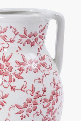 Delft Vase With Handle, 18x34cm