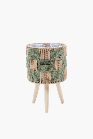 Check Standing Planter, 21x34cm