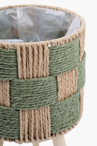 Check Standing Planter, 21x34cm